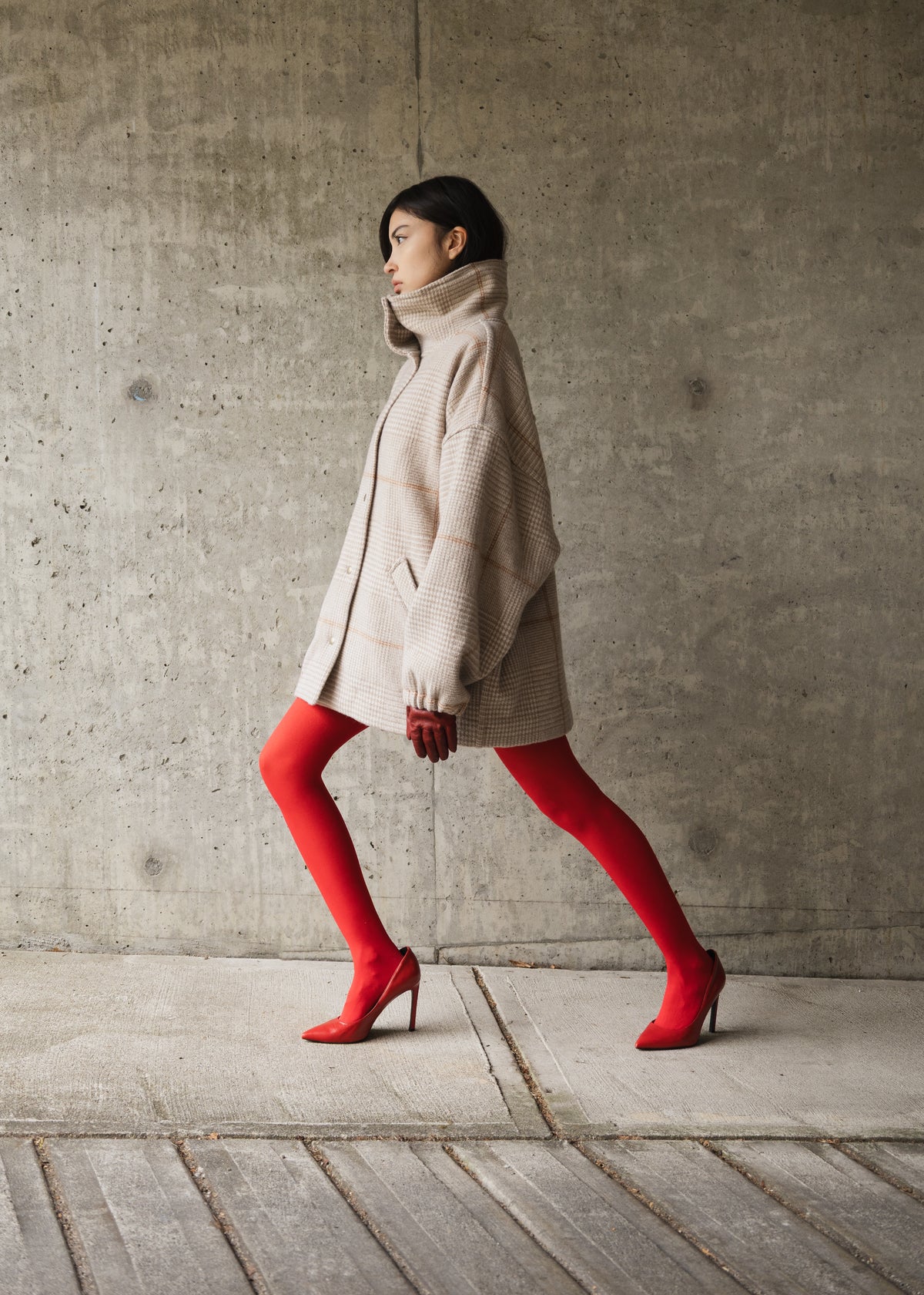 The Enclave Coat in Soft Tan Wool