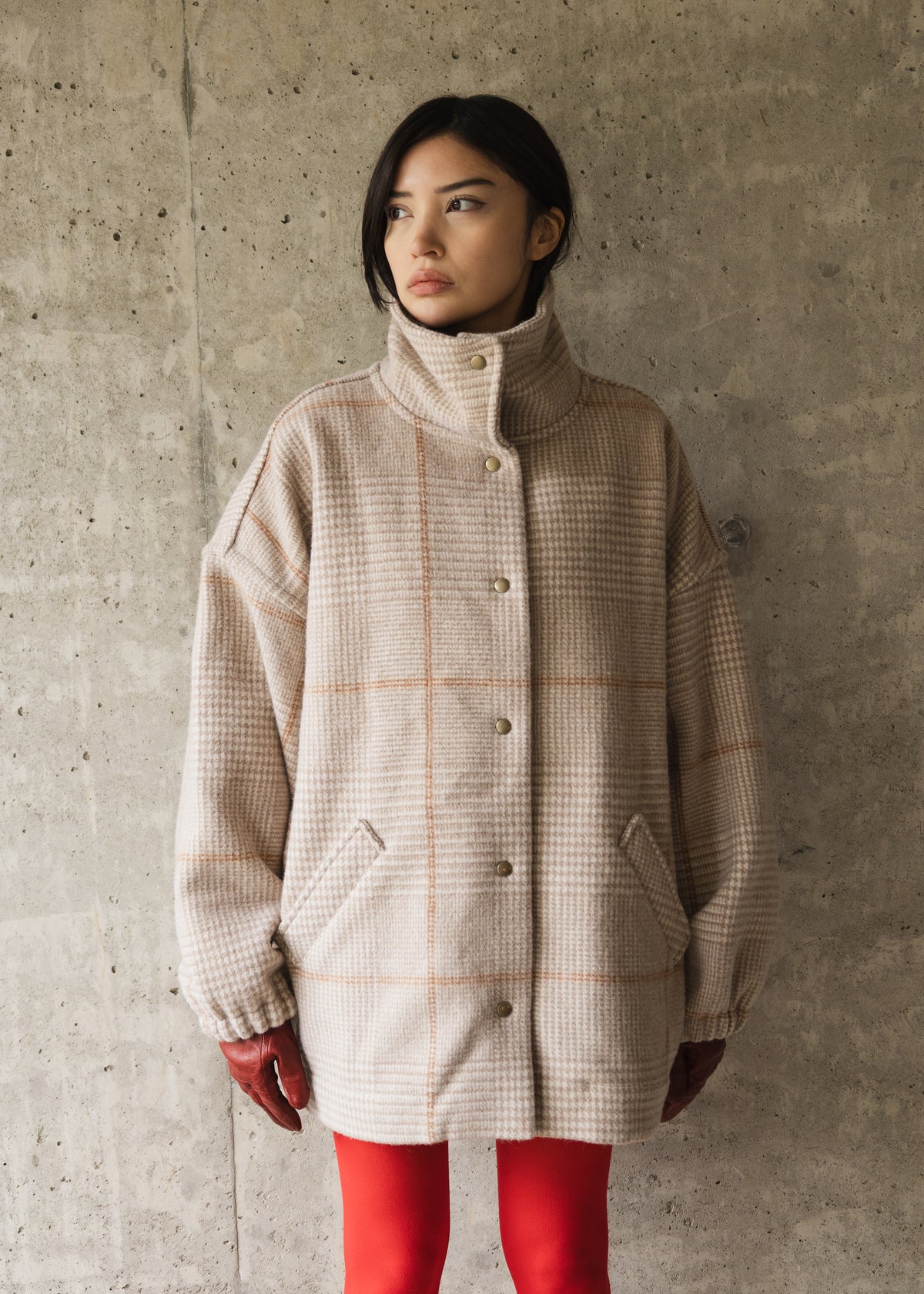 The Enclave Coat in Soft Tan Wool