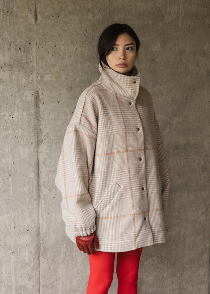 The Enclave Coat in Soft Tan Wool