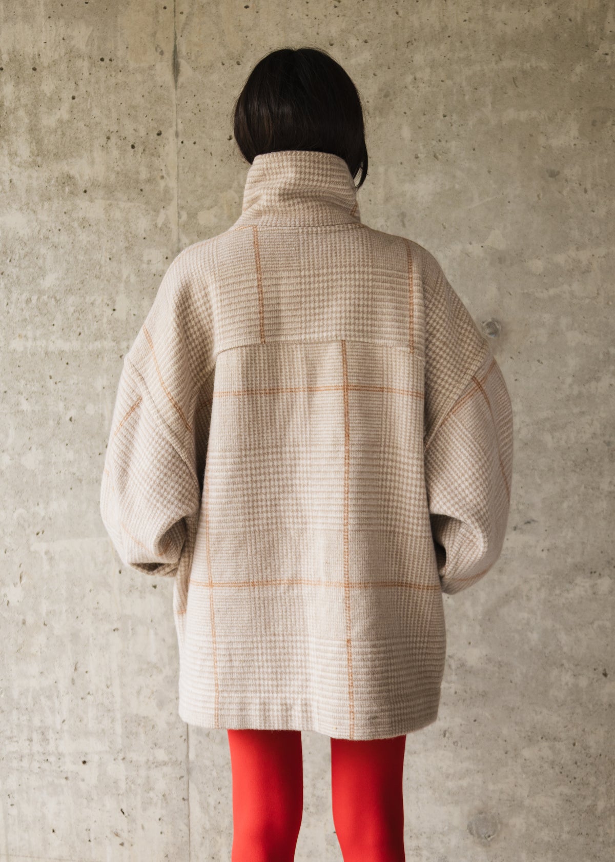 The Enclave Coat in Soft Tan Wool