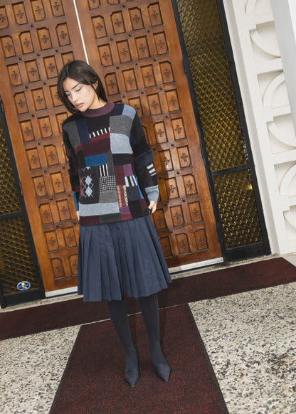 The Slack Sweater in Scrapwork Wool Nighttime Tones