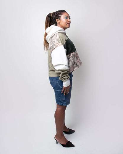 Tapestry Garden Cropped Hoodie