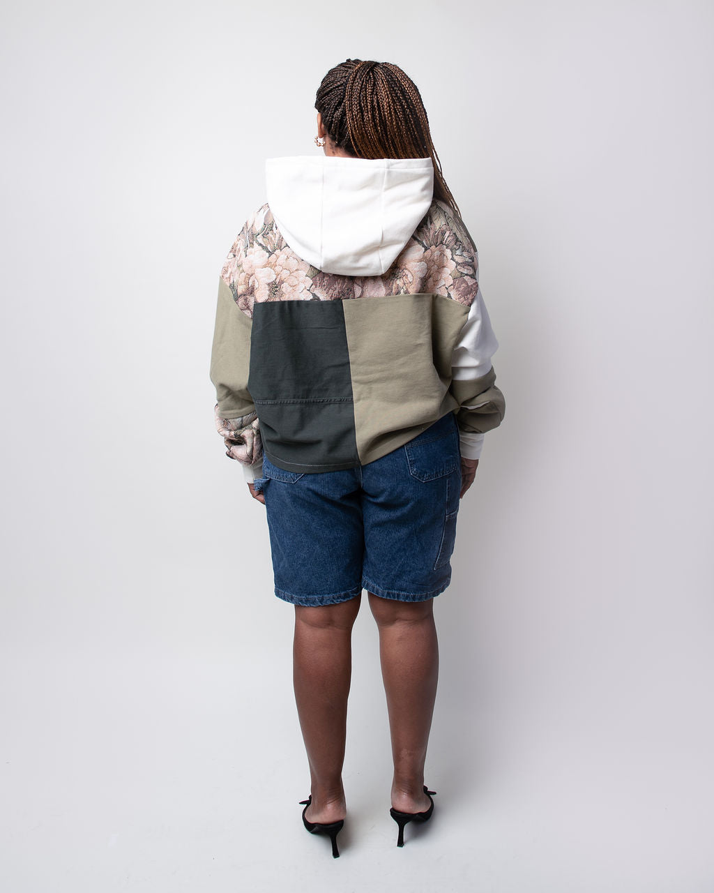 Tapestry Garden Cropped Hoodie