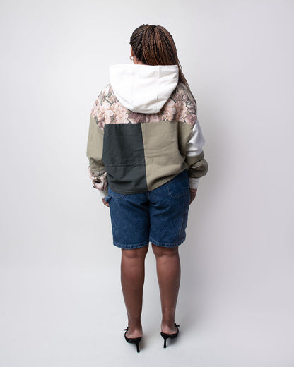 Tapestry Garden Cropped Hoodie