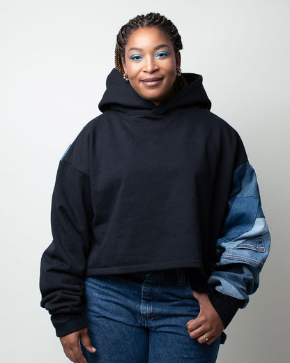 Shadows Cropped Hoodie