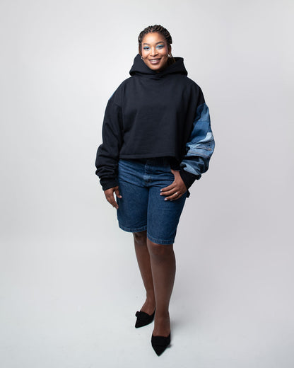 Shadows Cropped Hoodie