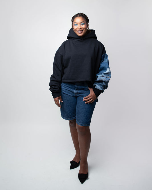 Shadows Cropped Hoodie