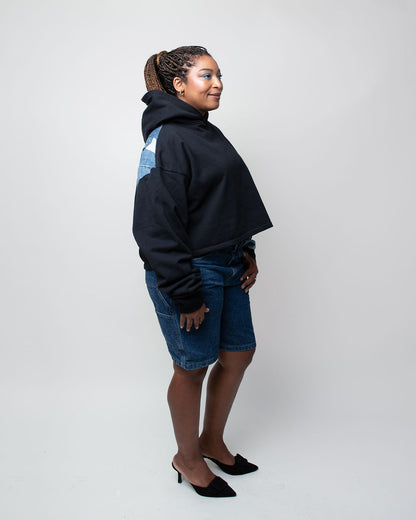 Shadows Cropped Hoodie