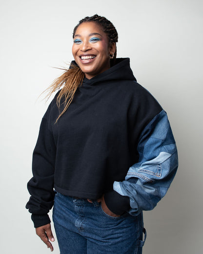 Shadows Cropped Hoodie