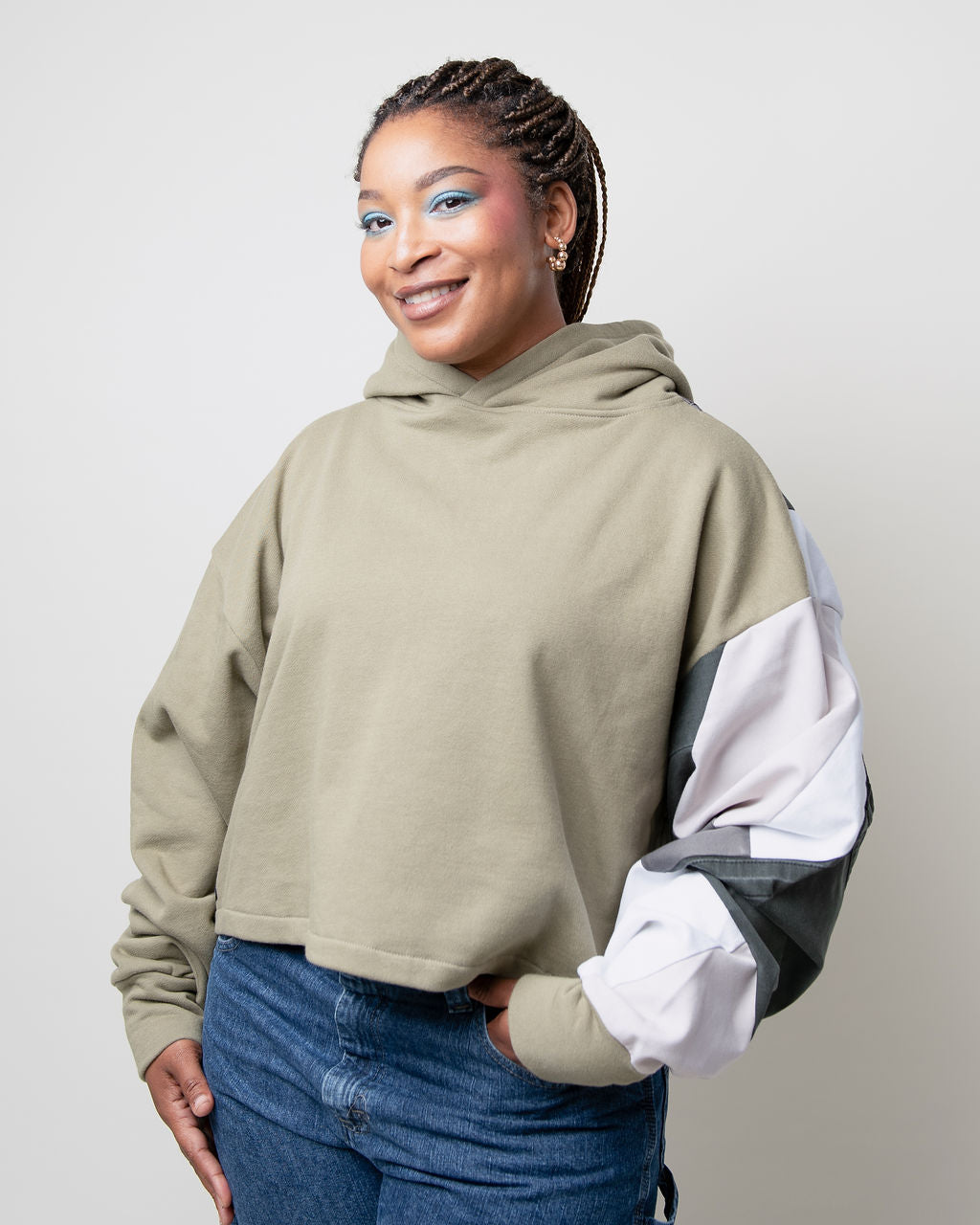 Fresh Morning Cropped Hoodie