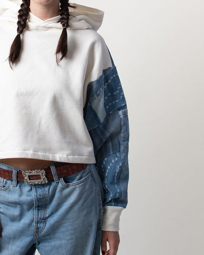 BB Blue Cropped Hoodie