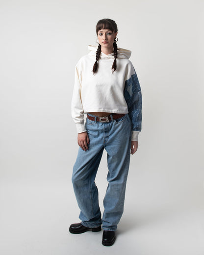 BB Blue Cropped Hoodie