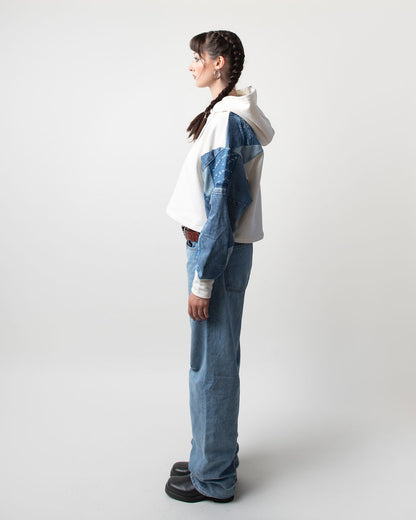 BB Blue Cropped Hoodie