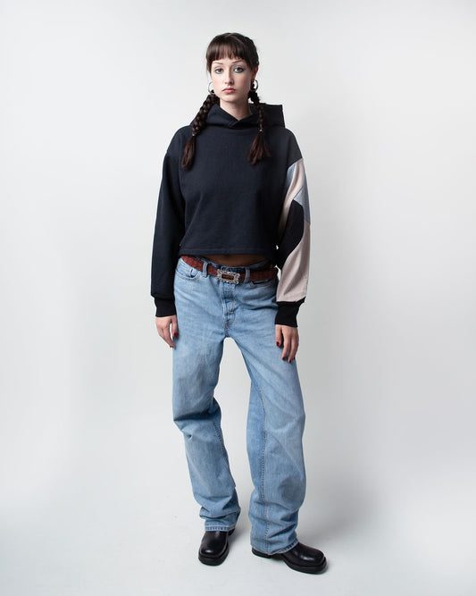 Soft Tones Cropped Hoodie