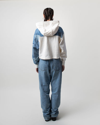 BB Blue Cropped Hoodie