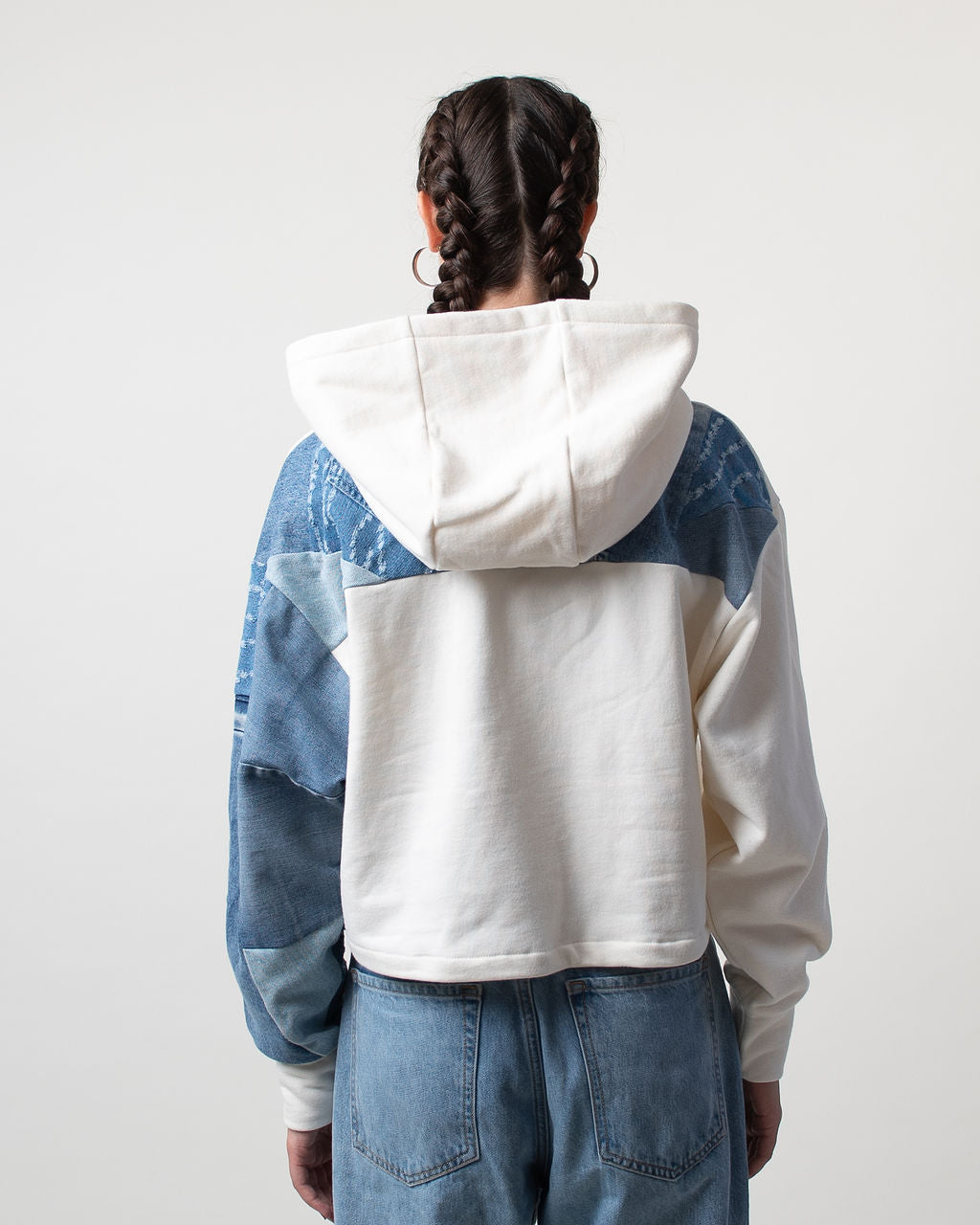 BB Blue Cropped Hoodie