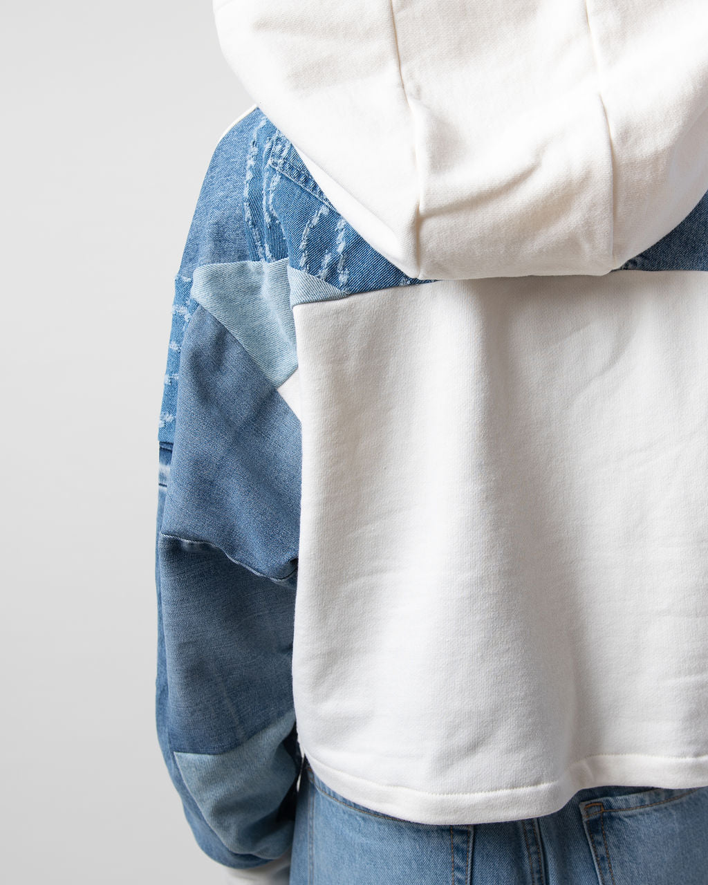 BB Blue Cropped Hoodie