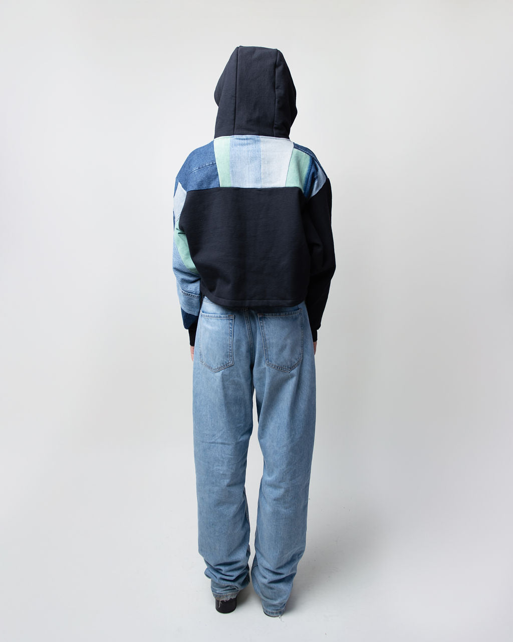 Seafoam Pop Cropped Hoodie