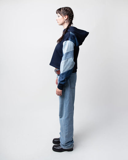 Blues Cropped Hoodie