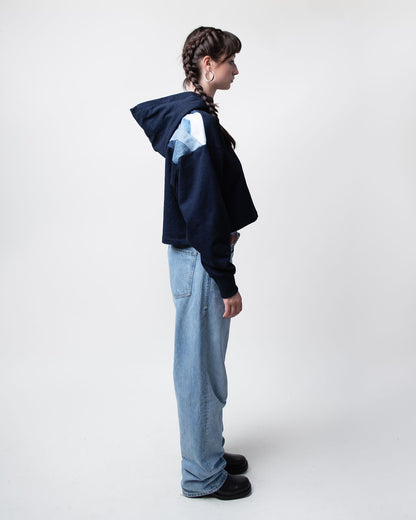Blues Cropped Hoodie