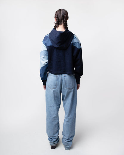Blues Cropped Hoodie