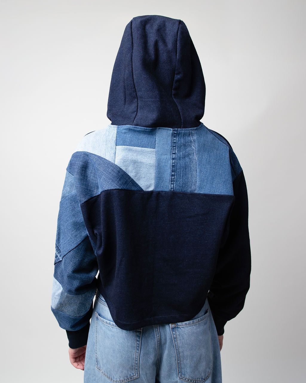 Denim Days Cropped Hoodie