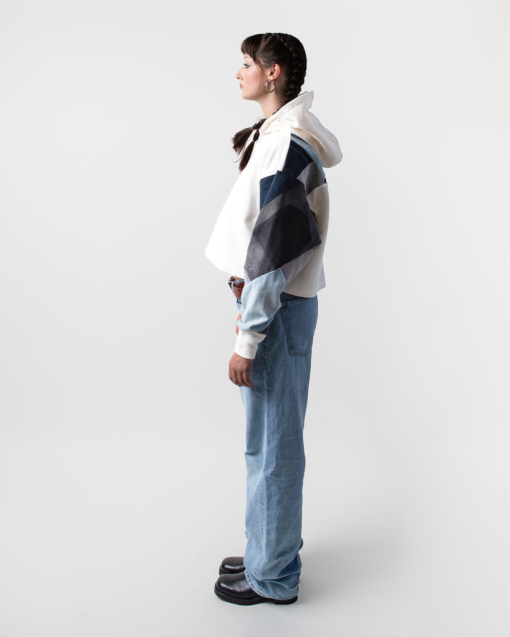 Grey Days Cropped Hoodie