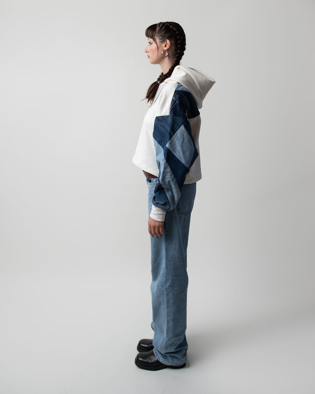 Bunny Cropped Hoodie