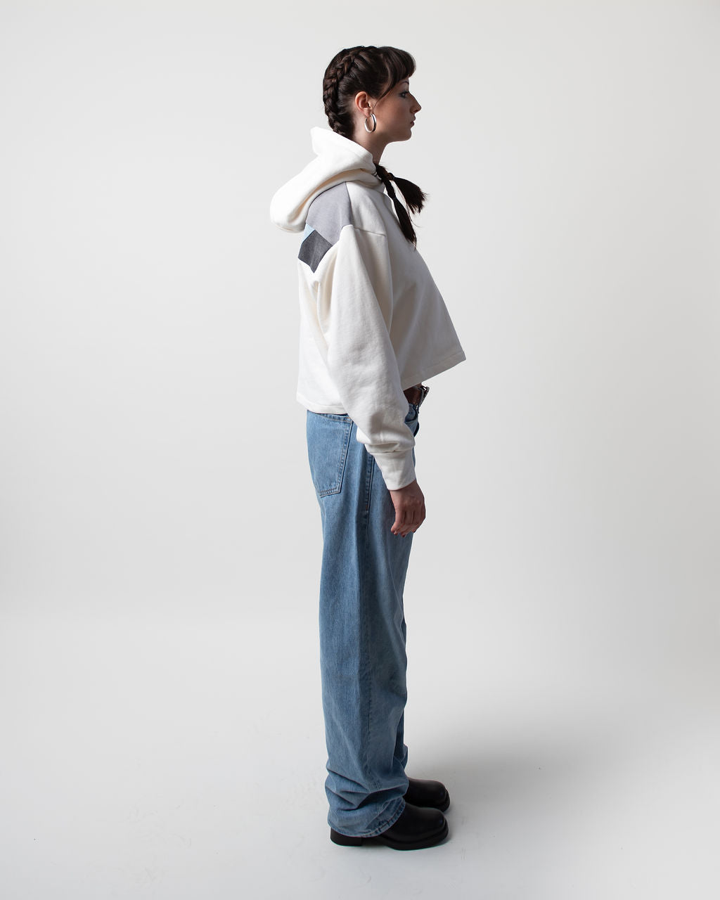 Grey Days Cropped Hoodie