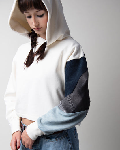 Grey Days Cropped Hoodie