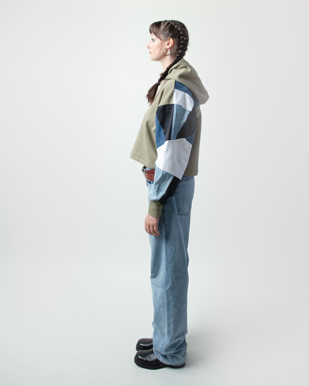 Olives Cropped Hoodie