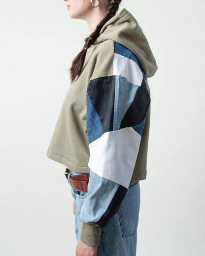 Olives Cropped Hoodie