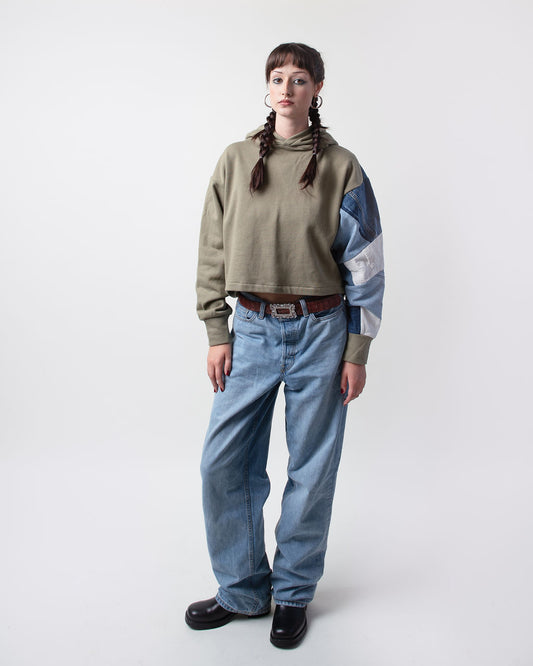 Glaciers Cropped Hoodie