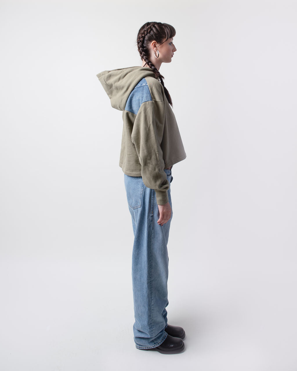 Glaciers Cropped Hoodie