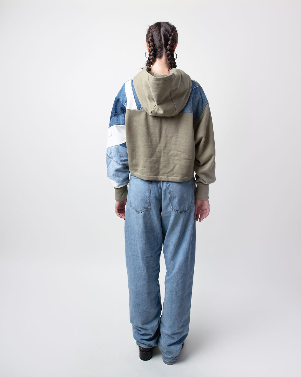 Glaciers Cropped Hoodie