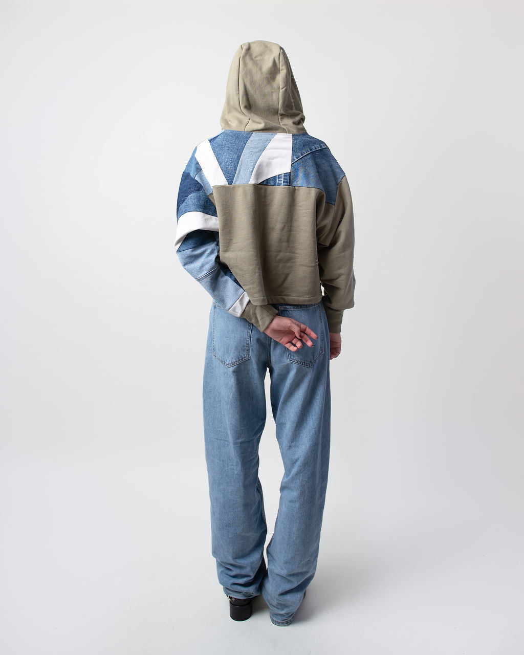 Glaciers Cropped Hoodie