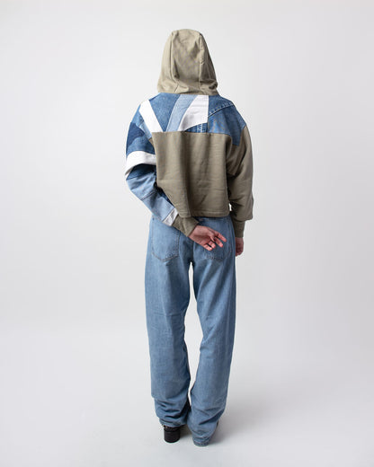 Glaciers Cropped Hoodie