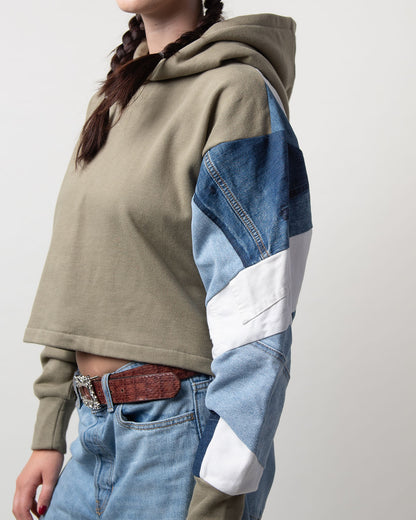 Glaciers Cropped Hoodie