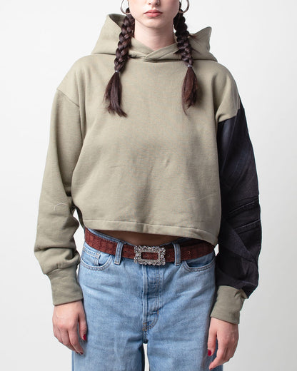 Midnight Cropped Hoodie