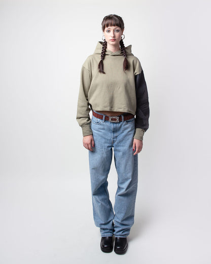 Midnight Cropped Hoodie