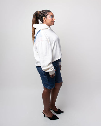 Pastel Pop Cropped Hoodie