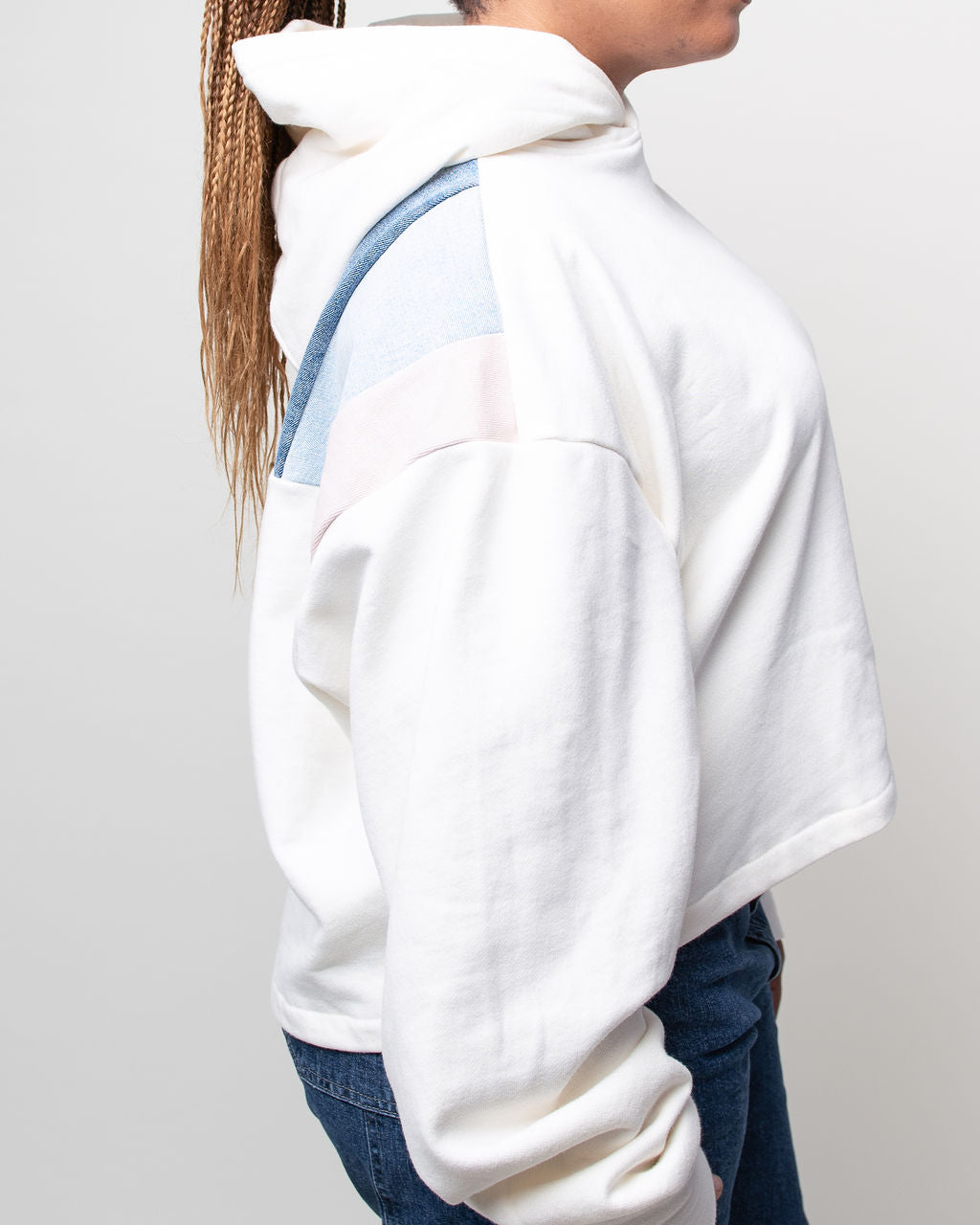 Pastel Pop Cropped Hoodie