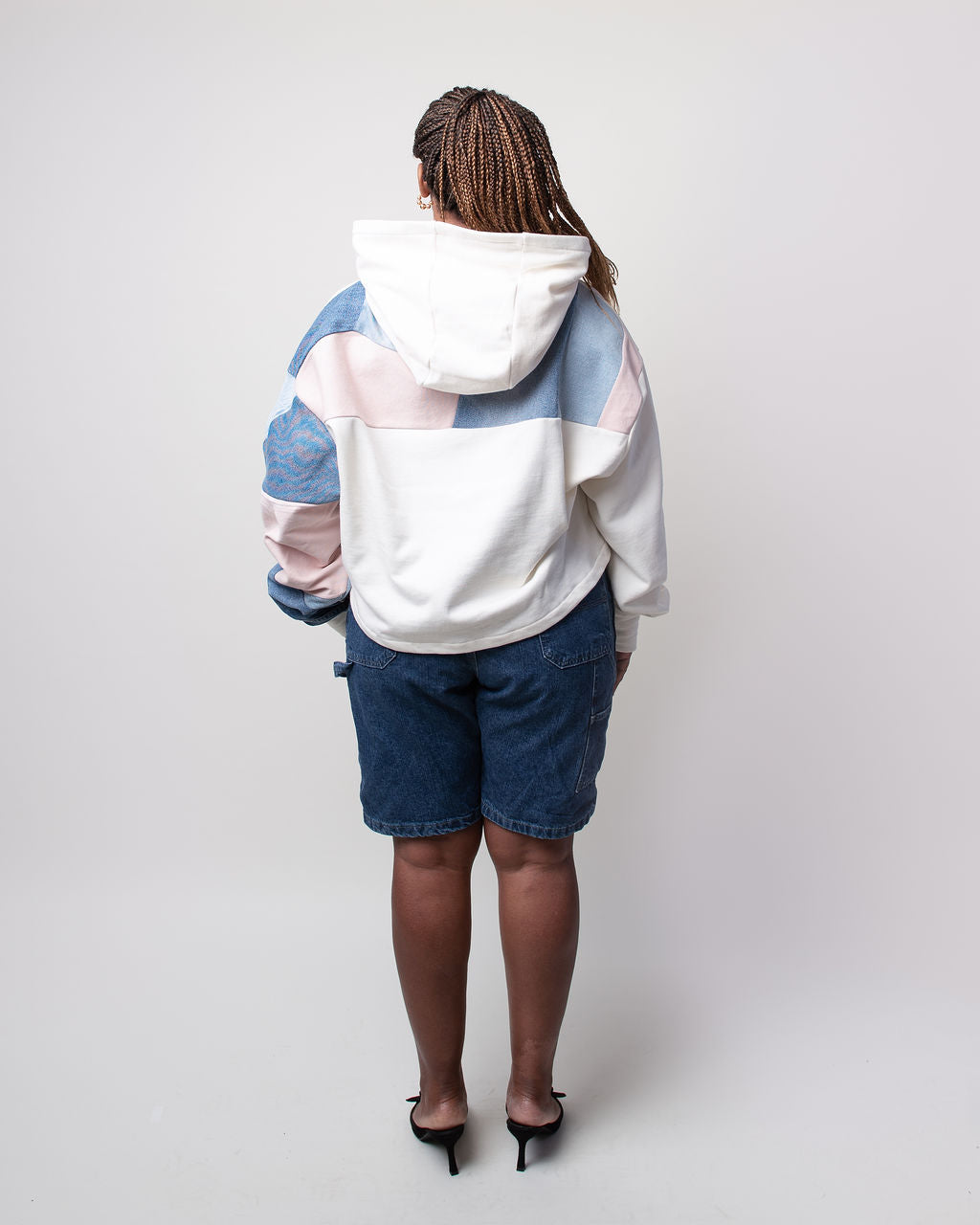 Pastel Pop Cropped Hoodie