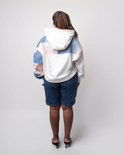 Pastel Pop Cropped Hoodie