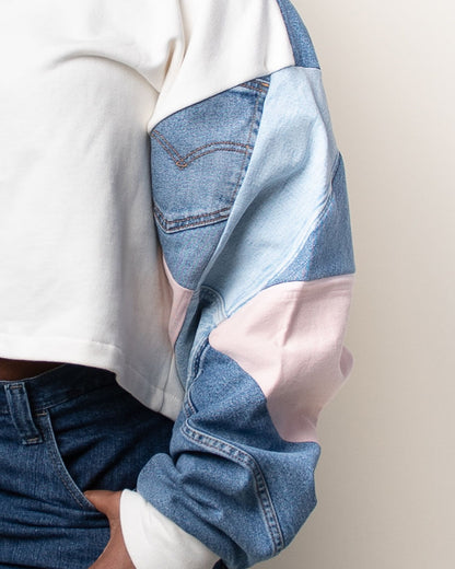 Pastel Pop Cropped Hoodie