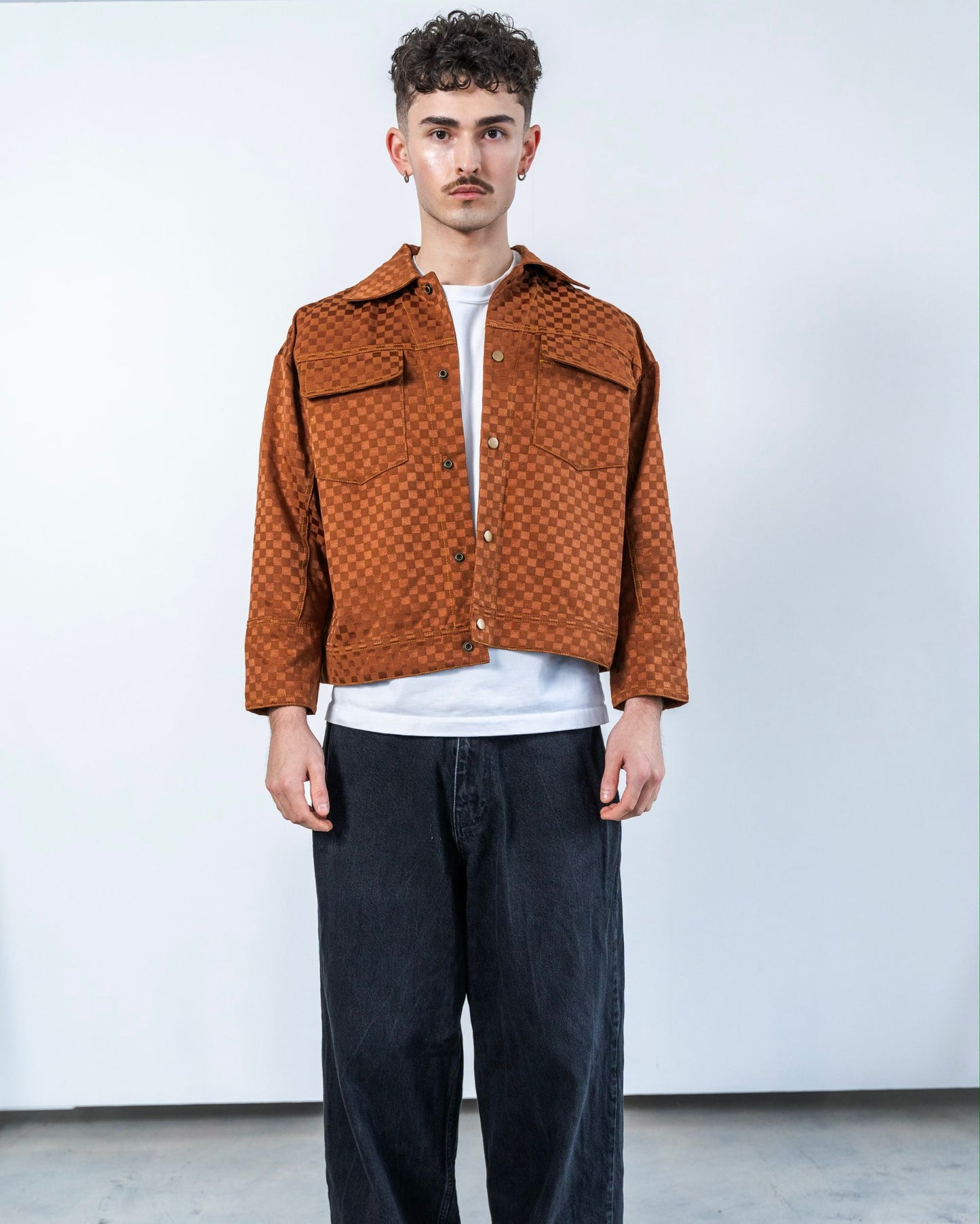 Brown Checkers Jacket