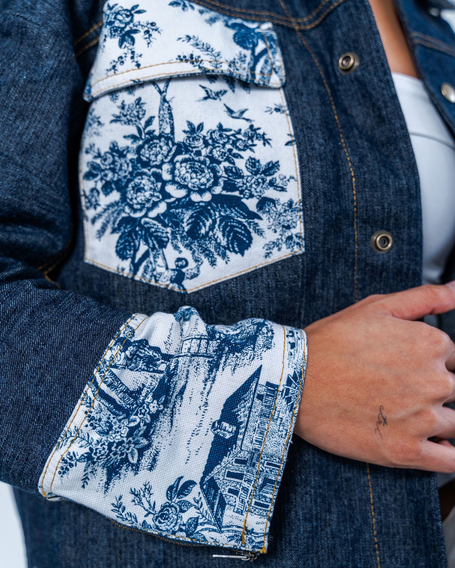 Raw Denim with Toile Jacket