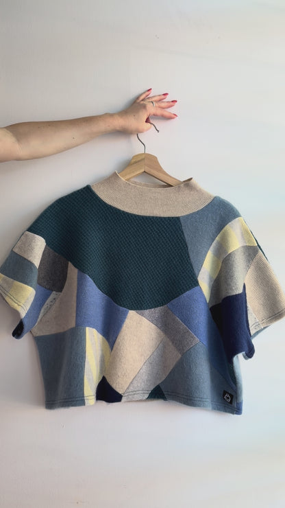 Fresh Breeze Sleeveless Tee - Upcycled 100% Cashmere